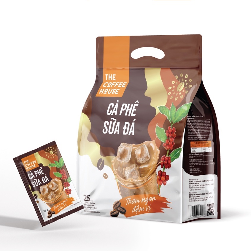 Cà Phê Sữa Đá The Coffee House Bịch 25 Gói * 22G