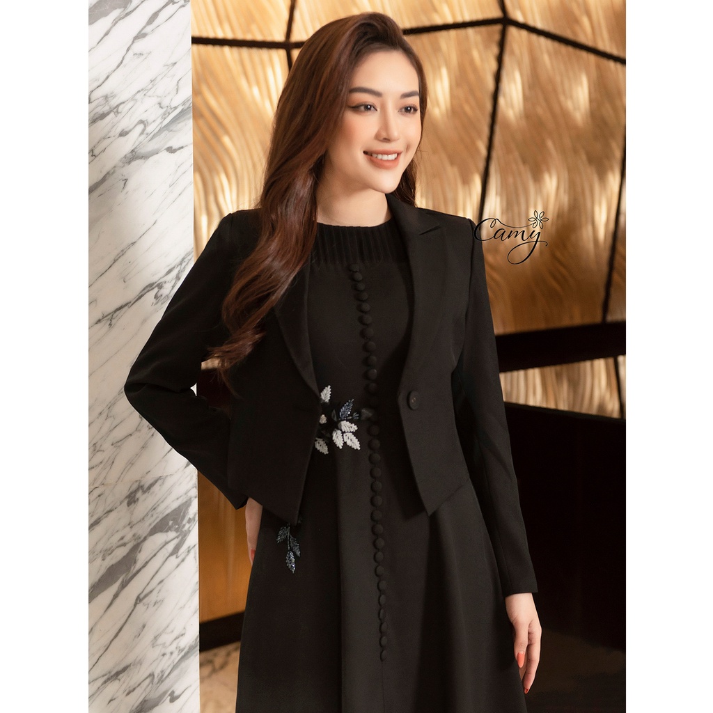 Áo vest đen thanh lịch - CAMY FASHION - MS 2051