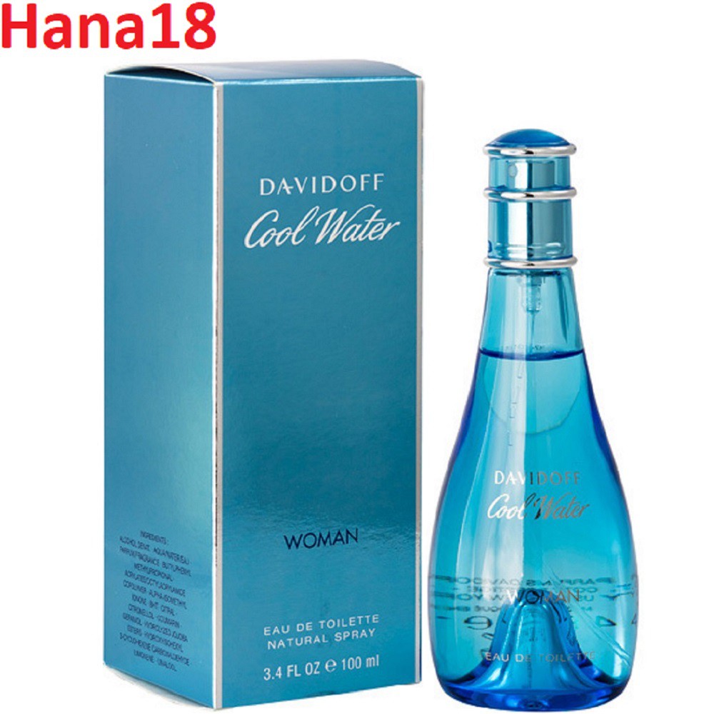 Nước hoa Nữ 100ml Davidoff Cool Water EDT For Women Hana18 cung cấp hàng 100% chính hãng