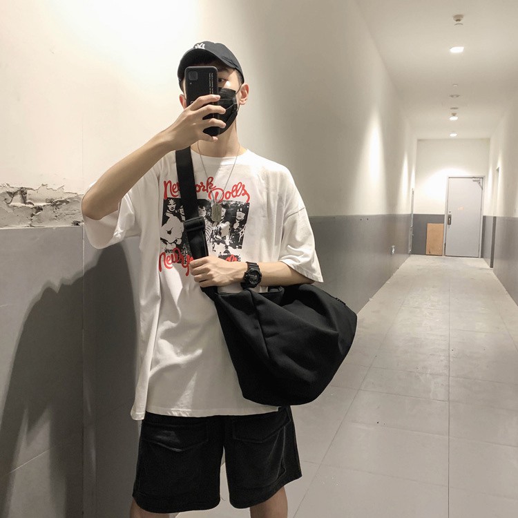 TÚI ĐEO CHÉO NAM NỮ CANVAS, TÚI VẢI BIGSIZE 2 MÀU UNISEX MOMOZ SHOP