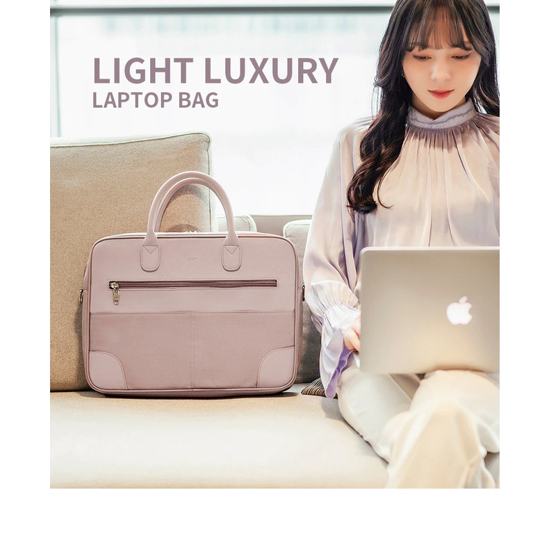 Túi xách Macbook, laptop, surface cho nữ thời trang có quai đeo - 13.3inch 14inch 15.6inch - J01