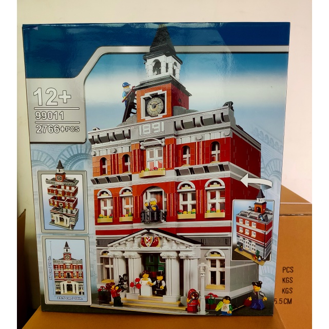 Đồ chơi Lắp ghép Mô hình Modular Houses town hall 15003 Tòa Thị Chính 99011