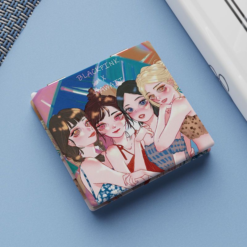 Gương Gập Hai Mặt In Hình Nhóm Nhạc BLACKPINK Đẹp Mắt