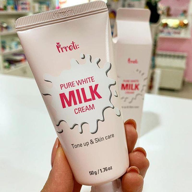 Kem dưỡng nâng tông Prreti: Pure White Milk Cream 50g