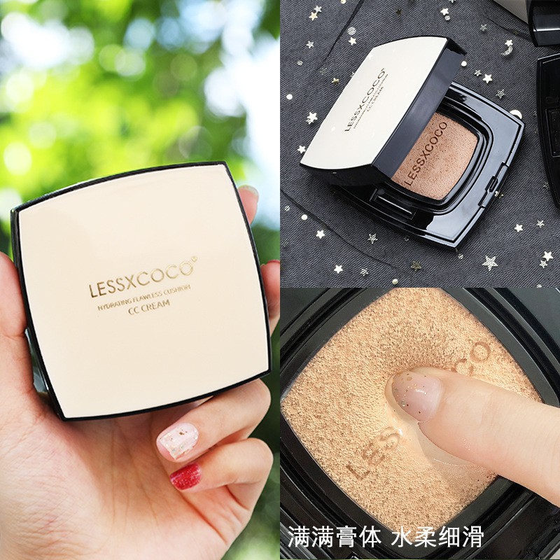 (Hàng Mới Về) Phấn Nước LESSXCOCO Khuyết Điểm Dưỡng Ẩm Kiềm Dầu Lâu Trôi Air Cushion Bb Cream Che thế giới skinfood mĩ phẩm nội địa trung | BigBuy360 - bigbuy360.vn