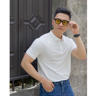 THINK Menswear - Áo Polo Basic Trơn #0202 - Trắng