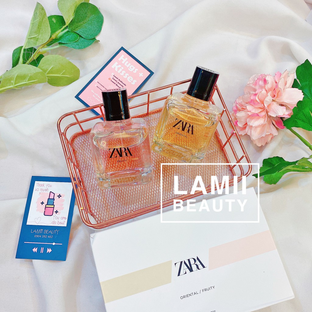 ĐỦ BILL Set nước hoa ZARA ORIENTAL 90ml + FRUITY 90ml chính hãng Spain- LAMII BEAUTY