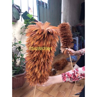 Chổi lông gà, lông mã phủi bụi thủ công - hàng loại 1