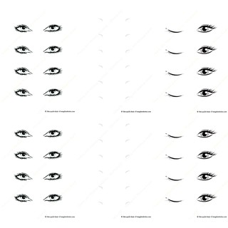 Giấy trang điểm makeup facechart