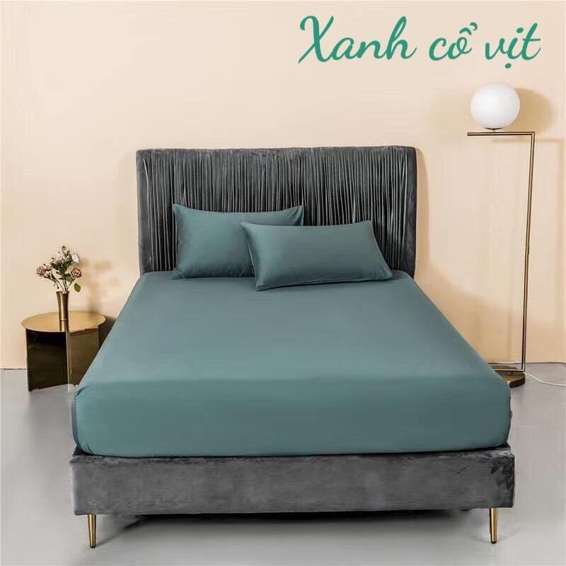 Bộ ga trải giường vỏ gối cotton lụa tencel 60S VIE Home - Bedding cao cấp họa tiết, mềm mát, nhiều kích thước M4,M6,M8