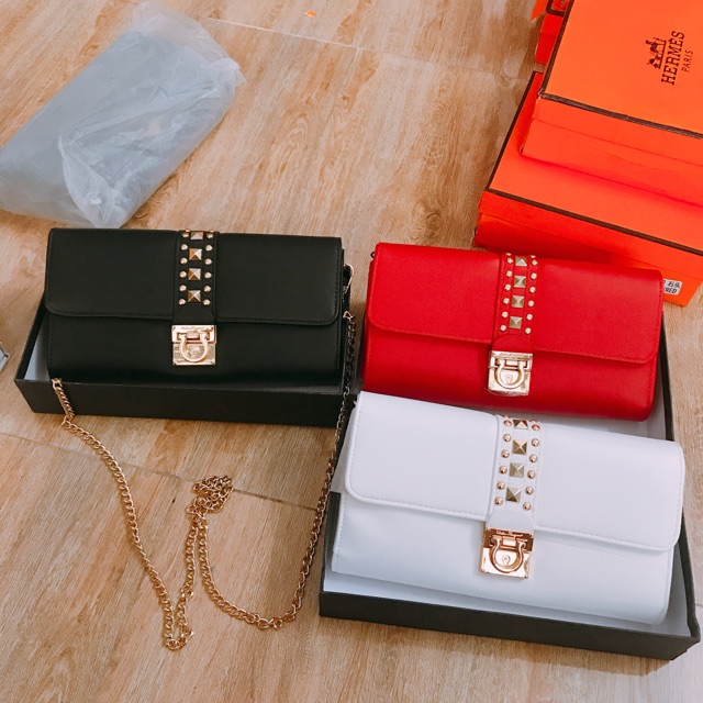 Cluth Đinh Cầm Tay Full Box Rosabeli