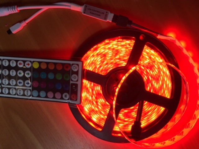 COMBO LED GRB 5050 TRỘN MÀU ĐẦY ĐỦ _DÂY LED +ĐIỀU KHIỂN 44 PHÍM+NGUỒN 12V5A | BigBuy360 - bigbuy360.vn