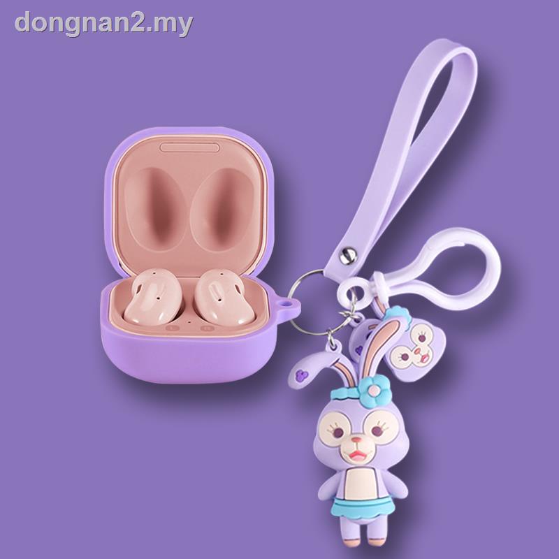 ☊♈Vỏ Bảo Vệ Hộp Sạc Tai Nghe Samsung Buds pro Samsung Galaxy Buds Live bluetooth Không Dây 2 Bằng Silicon Mềm Giảm Tiếng Ồn Hình Thỏ Dễ Thương silicone
