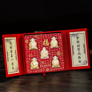 Bộ 5 Ông Ngũ Phúc tượng trưng mạ vàng, Bộ 5 Ông Thần Tài Ngũ Phúc Lâm Môn mạ vàng may mắn - Winz.vn