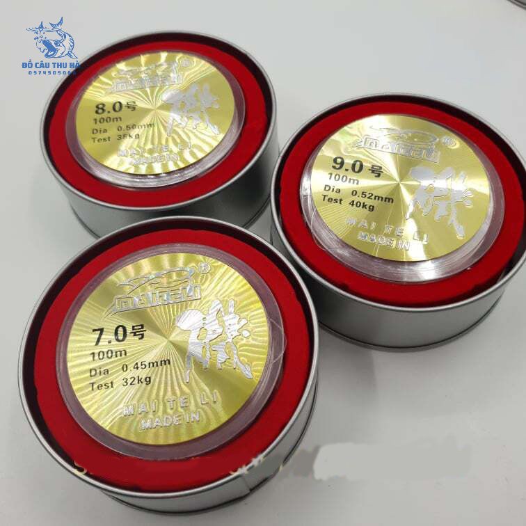 [Cước câu cá hộp sắt, cước hộp sắt tàng hình Maiteli dài 100m buộc link buộc thẻo