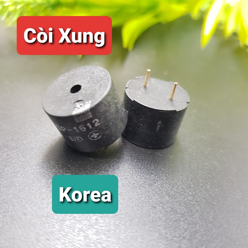 [Còi Hàn Quốc] Còi Xung 12V 12x16MM USP-1612ACòi Tần Số 12V O.t.o Bản Mạch Cao Cấp