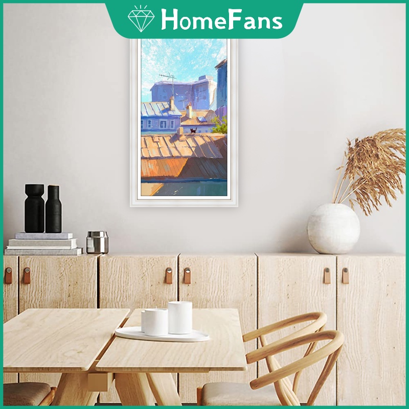 Bộ Tranh Đính Đá 5D Tự Làm 30x50cm Hình Mèo Đáng Yêu Trang Trí Nhà Cửa