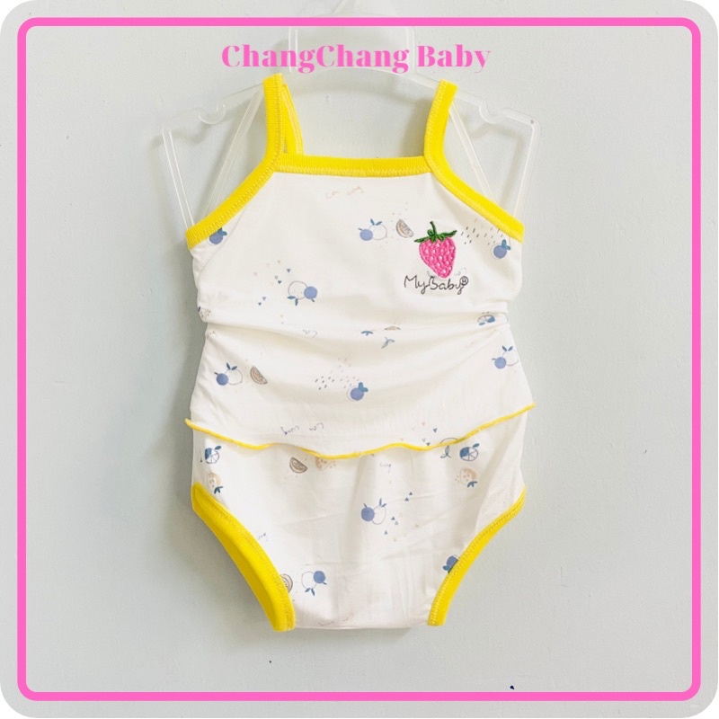 combo 5 bộ thun cotton 2 dây/ bộ sơ sinh cho bé từ 4kg đến 11kg (GIAO MÀU NGẪU NHIÊN)