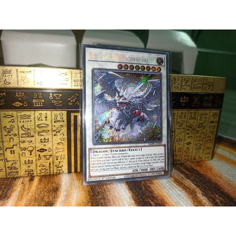thẻ bài: Judgment, the Dragon of Heaven - BLAR-EN049 - Secret Rare 1st Edition