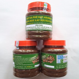 03 Lọ 100gr Bột cà phê tẩy da chết, tẩy tế bào chết (Hạt Arabica 100% nguyên chất) dùng cho da mặt và toàn thân -HS shop