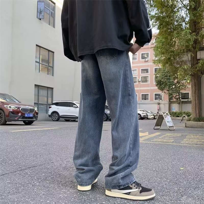 Quần jeans Trơn Thời Trang Nhật Bản Cho Nam Size S-3XL