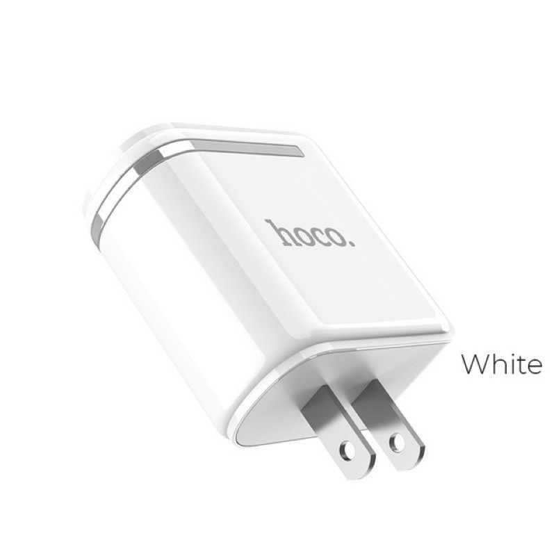 CỐC SẠC/CỦ SẠC NHANH 2 CỔNG HOCO C39 USB màn hình LCD hiển thị điện áp 5V-2.4A  12W cho iphone ipad samsung xiaomi oppo