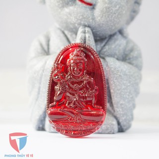 Mặt phật bản mệnh người tuổi Ngọ - Phật Đại Thế Chí Bồ Tát màu đỏ