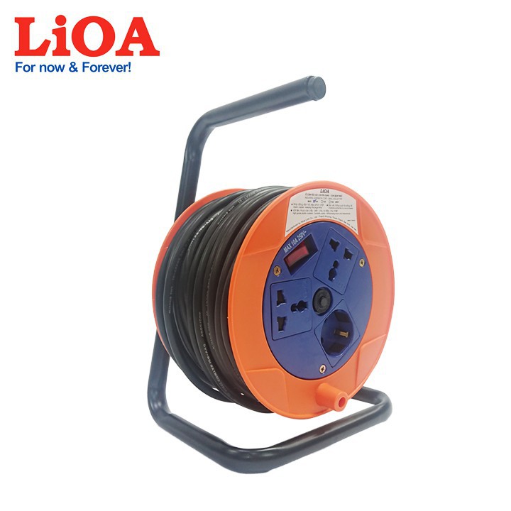 Ổ cắm kéo dài quay tay Rulo phổ thông LiOA (QN20-3-10A QN20-3-15A )