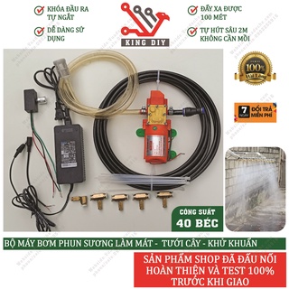 Máy bơm nước tăng áp 12v phun sương tưới cây mini công suất lớn