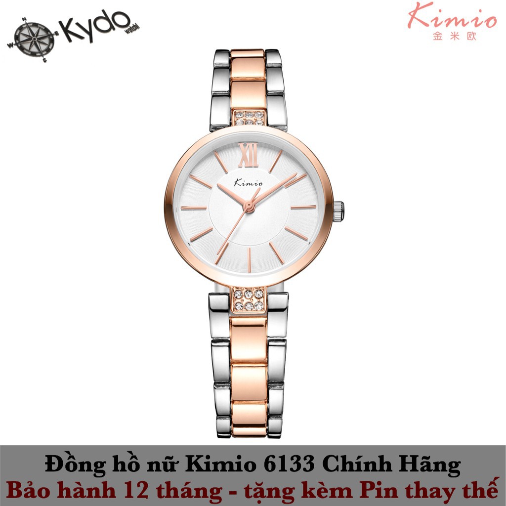 Đồng hồ nữ Kimio KI02 đẳng cấp sang trọng. Máy nhật chống nước dây thép lụa cao cấp - Boss Watch