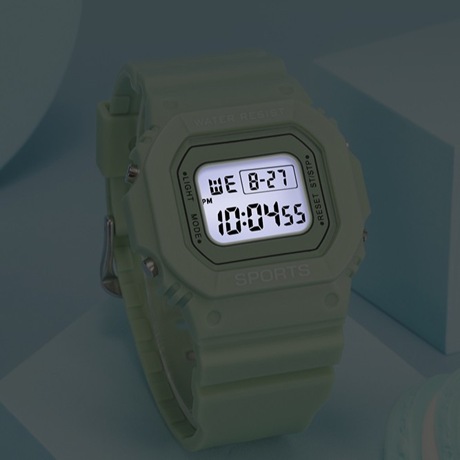 SKMEI B032 fashion electronic watch LED light sports waterproof unisex