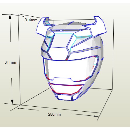Mũ GAO ĐEN - Mô hình giấy