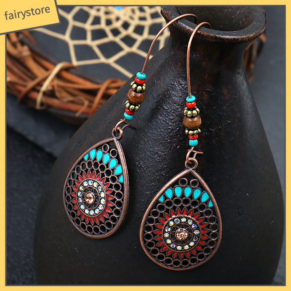 Bông Tai Dáng Dài Phong Cách Bohemian Cổ Điển Thời Trang