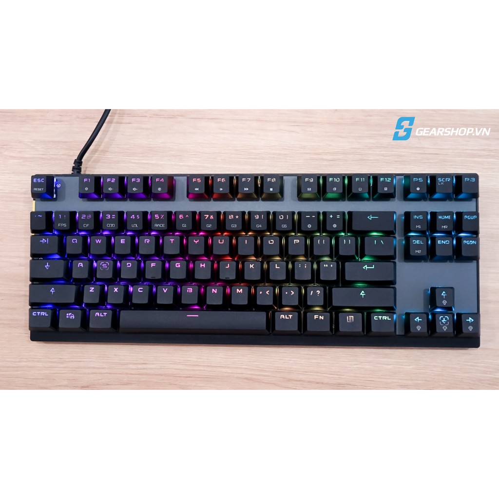 Bàn Phím Cơ Motospeed CK82 RGB Led ( Đen ) Red Switch