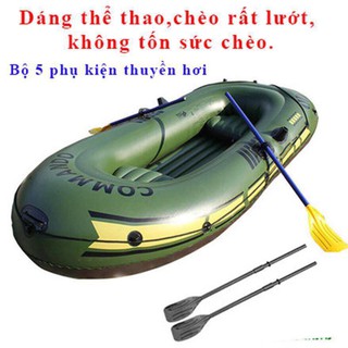Thuyền Phao Bơm Hơi Cao Cấp Dành Cho 4 Người- Xuồng Hơi Câu Cá Dã Ngoại, Du Lịch