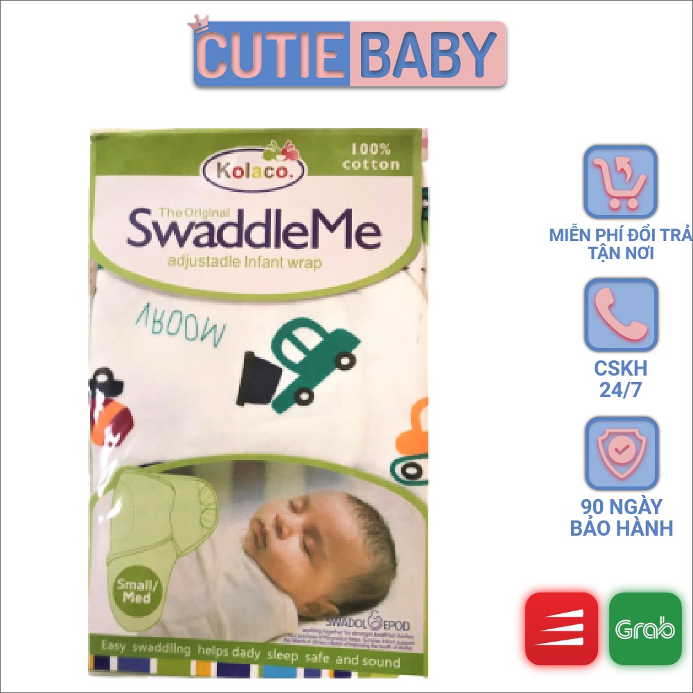 Ủ kén sơ sinh 100% cotton Swaddle Me Summer cho bé - Quấn chũn swaddleme cho bé sơ sinh mùa hè mát mẻ giúp bé ngủ ngon