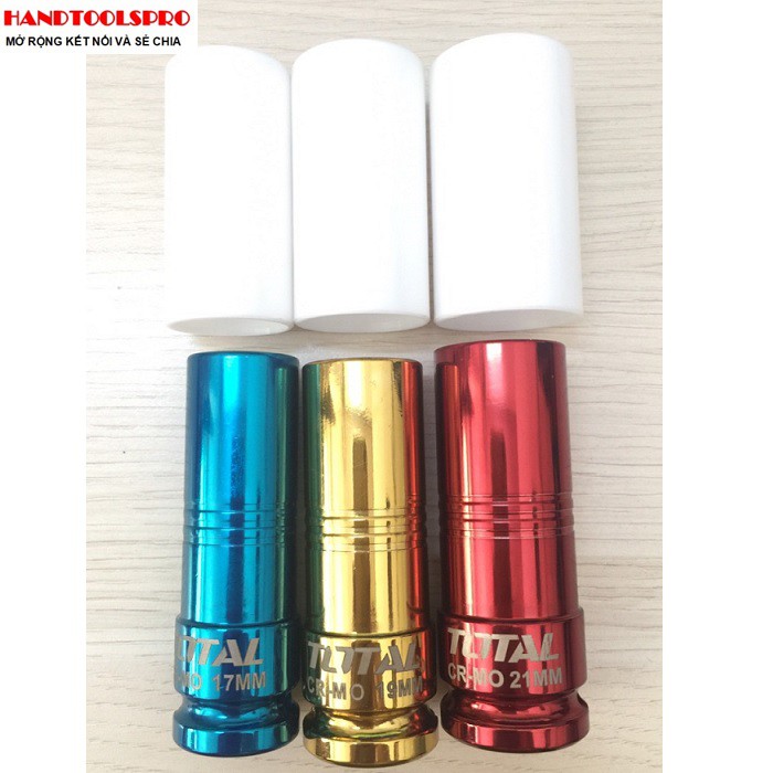 Bộ tuýp lục giác dài bọc nhựa 17,19,21mm 3 chi tiết Total THMLNS031