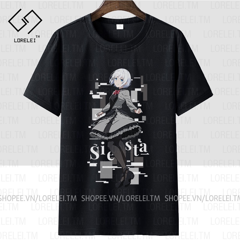 Áo thun Tantei wa Mo, Shinde Iru Siesta (Black) ngắn tay