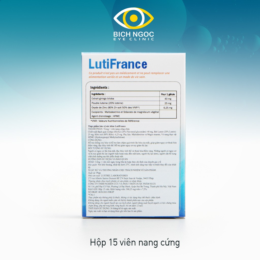 Viên Uống Bổ Mắt Lutinfrance