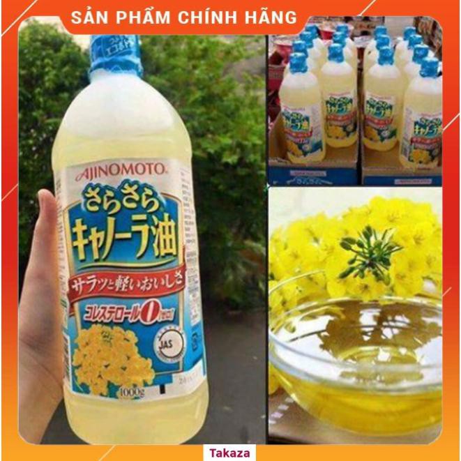 Dầu ăn hạt cải Ajinomoto 1L Nhật Bản hạn sử dụng tháng 02/2021