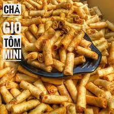 Chả Giò Tôm Mini Sấy Giòn Ăn Liền Lon 400Gram [Có Bán Sỉ], [Loại Đặc Biệt] Hàng ngon nhà làm