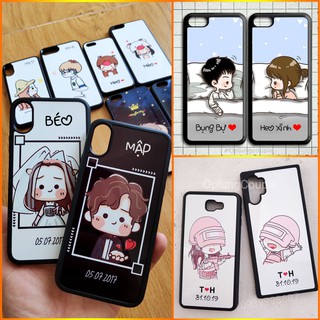 Ốp cặp ốp đôi iphone/samsung/oppo ghi tên theo yêu cầu