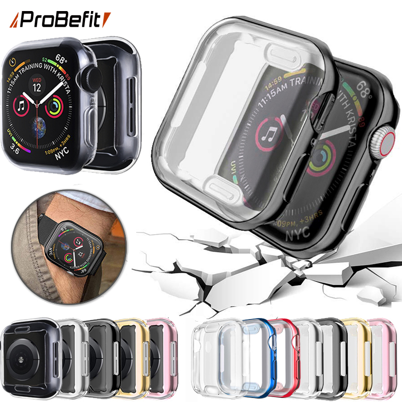 Ốp Tpu Mềm Trong Suốt Bảo Vệ Màn Hình 360 Độ Cho Apple Watch 6 Se 5 4 3 2 1 42mm 38mm Iwatch 4 3 44mm 40mm