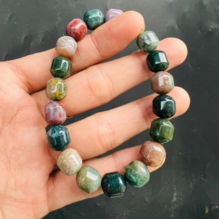 Vòng tay lu thống băng ngoc thủy tảo rêu size 9 ly