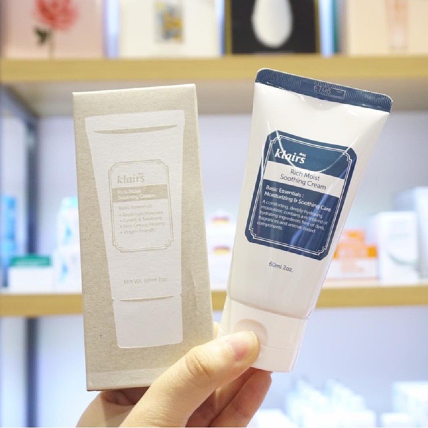Kem dưỡng ẩm làm dịu da Klairs Rich Moist Soothing Cream 80ml Auth Hàn Quốc | BigBuy360 - bigbuy360.vn