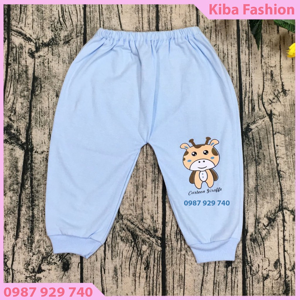 [HÀNG ĐẸP] Quần dài in mông (1 chiếc ) chất cotton  mềm mịn co giãn cho bé trai/ gái từ 3-10kg - QD - TK0120