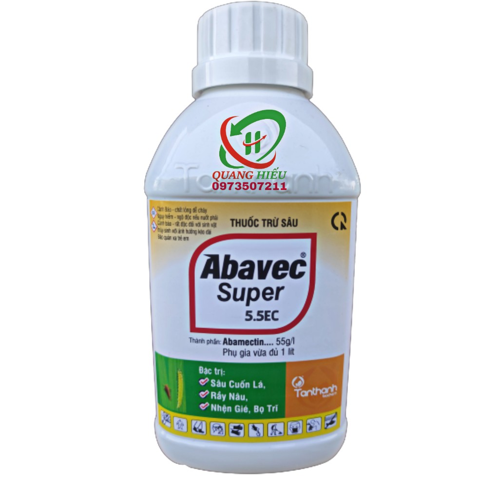 ABAVEC 55EC thuốc trừ sâu sinh học hợp chất cực mạnh đặc trị Bọ trĩ, nhện, sâu, ốc 480ML