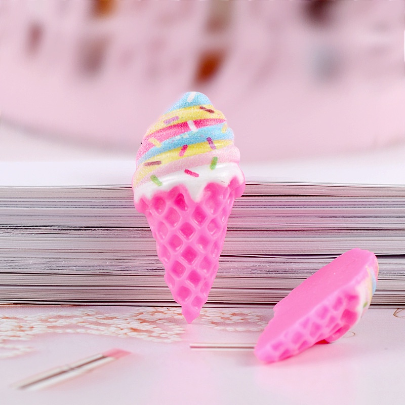 Set 10 Phụ Kiện Làm Đồ Trang Sức Hình Que Kem Nhiều Màu Sắc