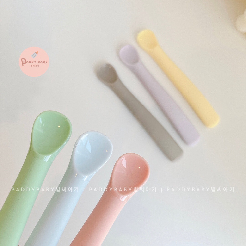 THÌA MUỖNG ĂN DẶM SILICON DAILYLIKE BONBON HÀN QUỐC CHO BÉ &lt;CÓ SẴN&gt;