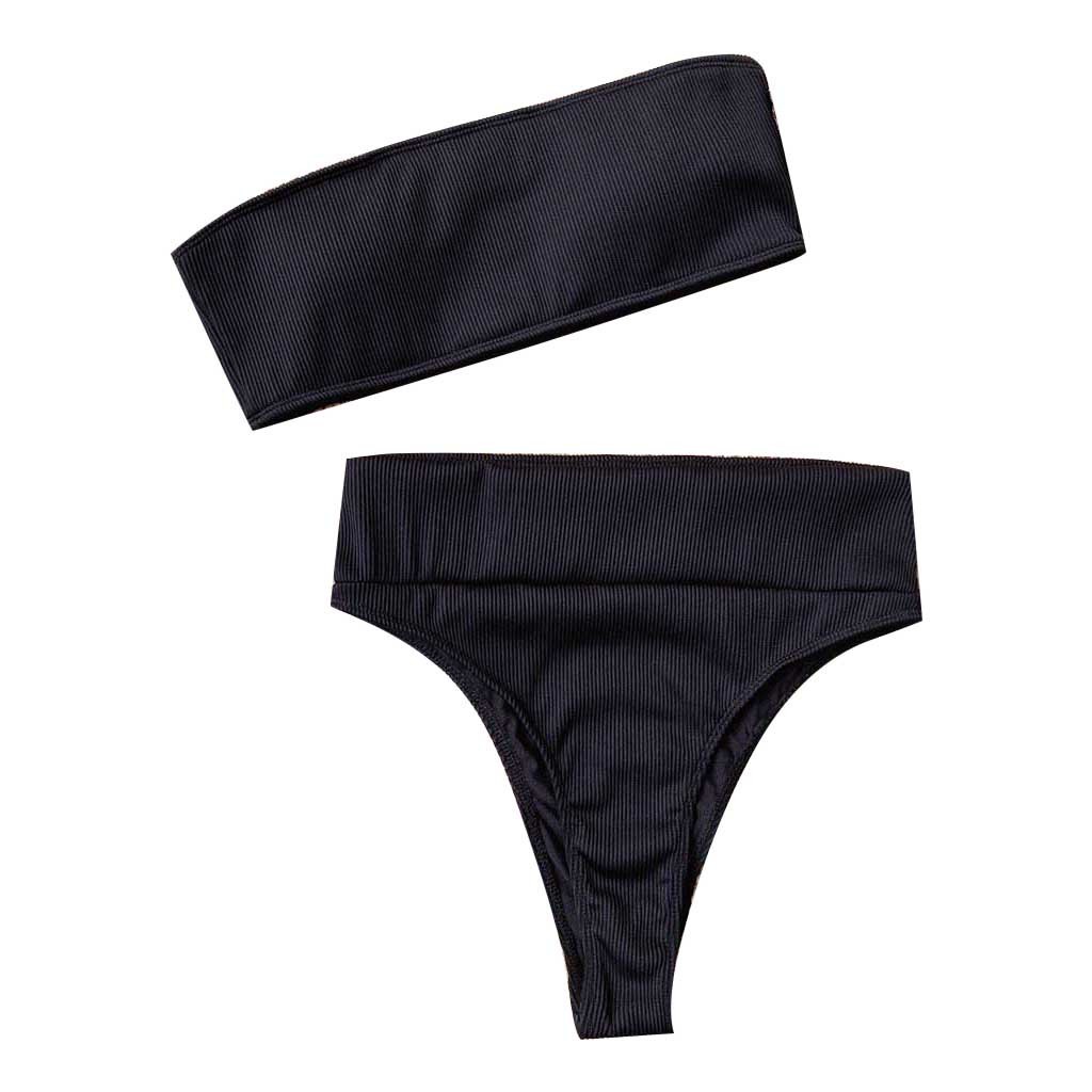 Bộ đồ bơi hai mảnh có đệm nâng ngực màu trơn gợi cảm dành cho bạn nữ | BigBuy360 - bigbuy360.vn